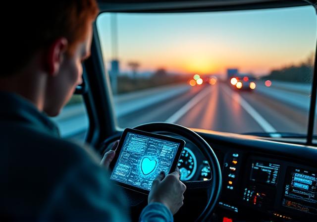 Secure data visualization on a trucking dashboard